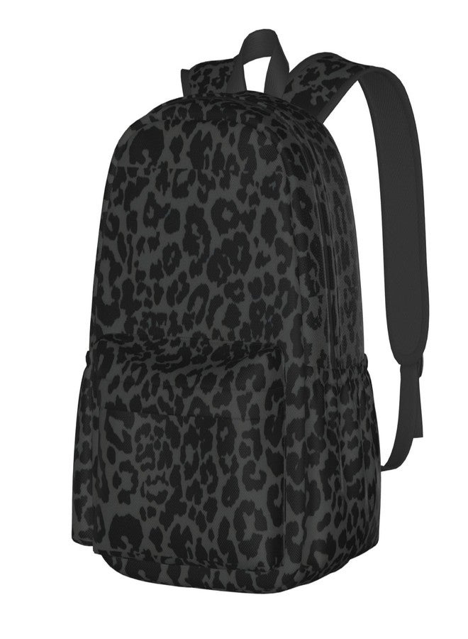 cfpolar 17 Inch Backpack Dark Gray Cheetah Leopard Print Laptop Bag Shoulder Bag School Bookbag Casual Daypack For Boys Girls - Image 1